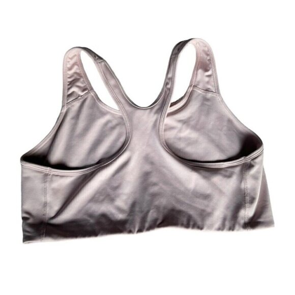 Nike Dry-Fit Women's Sz XL Light Pink Pullover Sports Bra Logo - Picture 2 of 4